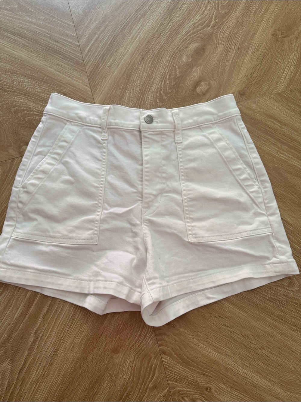 J Crew white denim shorts 28